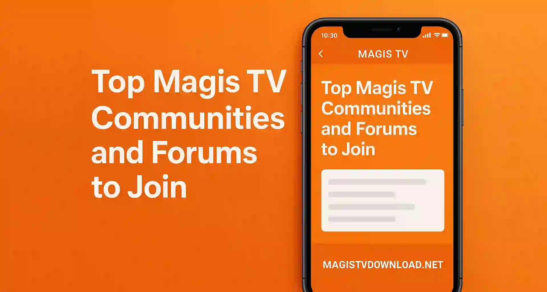 Top Magis TV Communities and Forums to Join